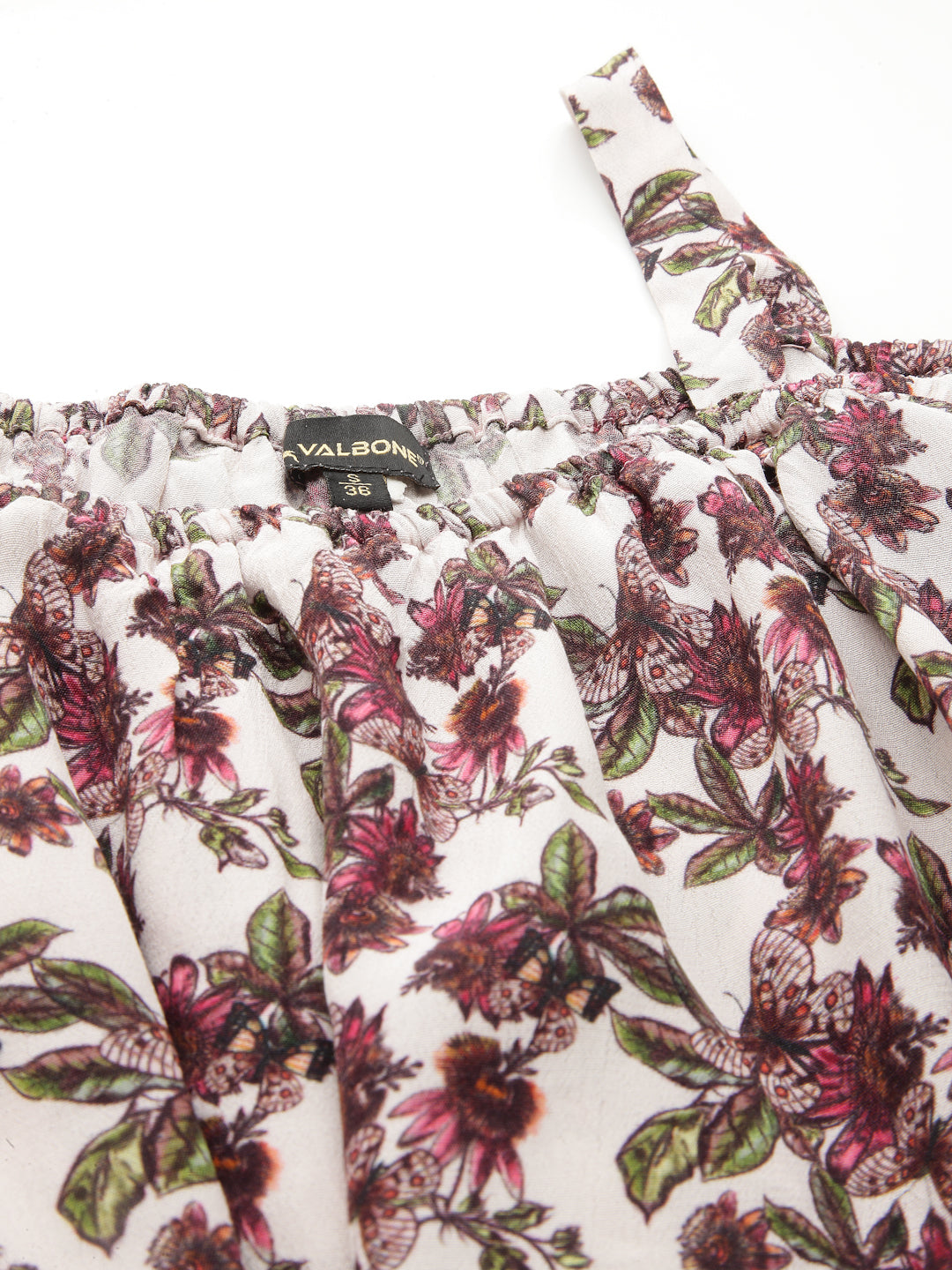 Maroon Viscose Print Dress