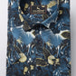 Valbone Men’s Floral Blue Digital Print Regular Fit Casual Shirt Half Sleeves