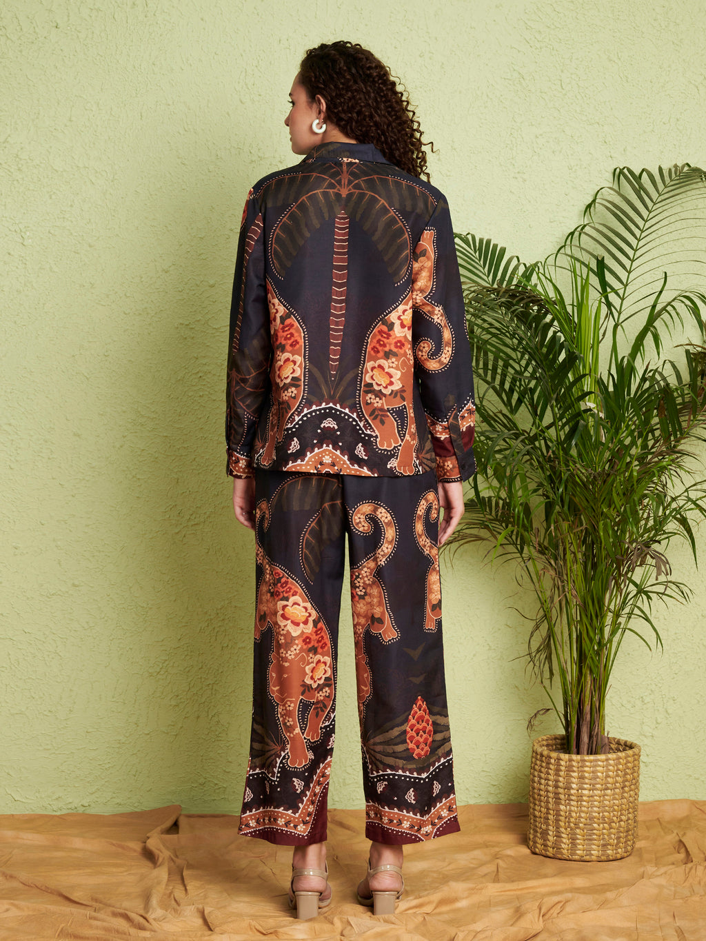 Women's Abstract Floral Print Co-Ord Set
