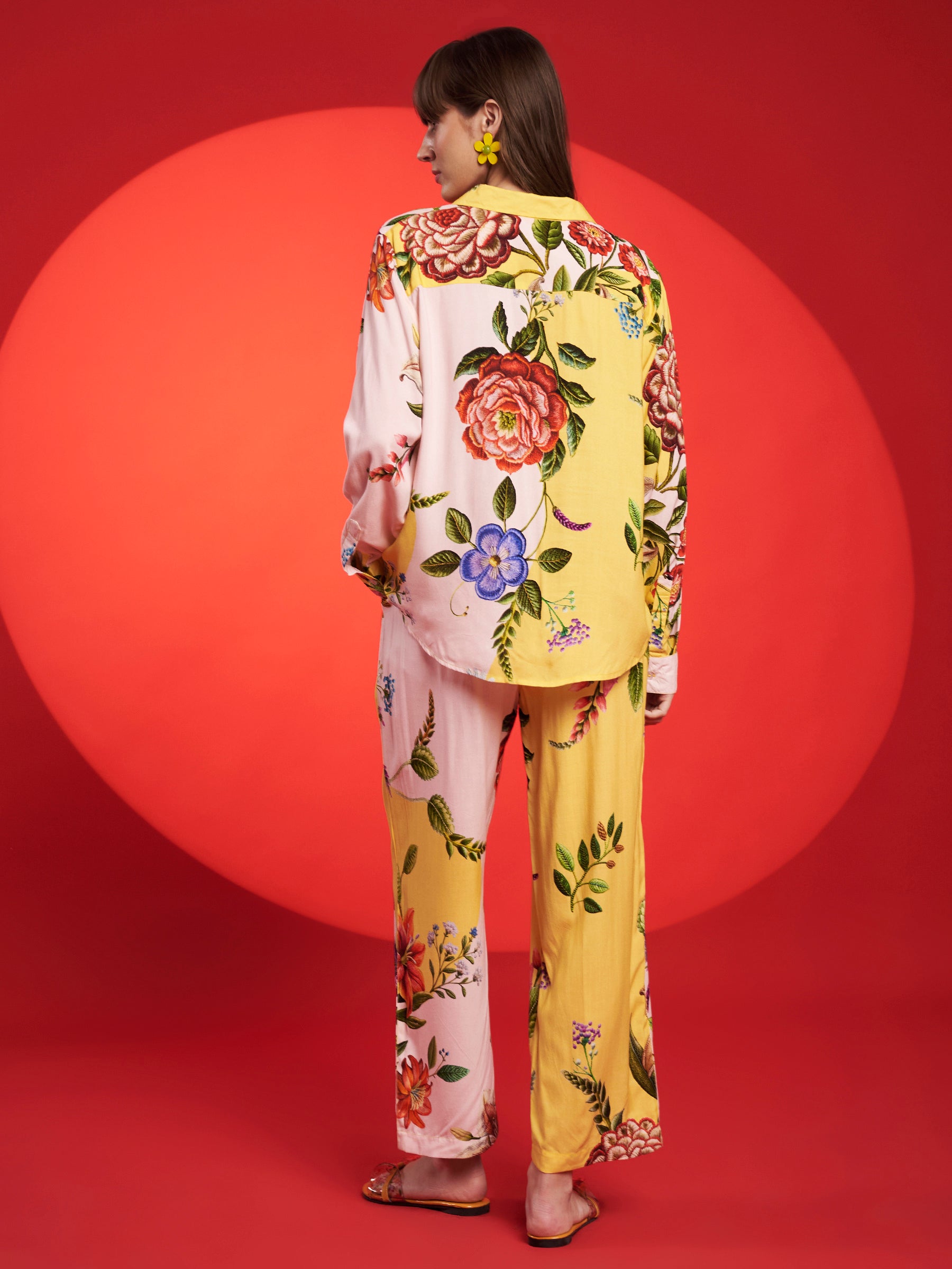 Yellow Floral Printed Co-Ord Set