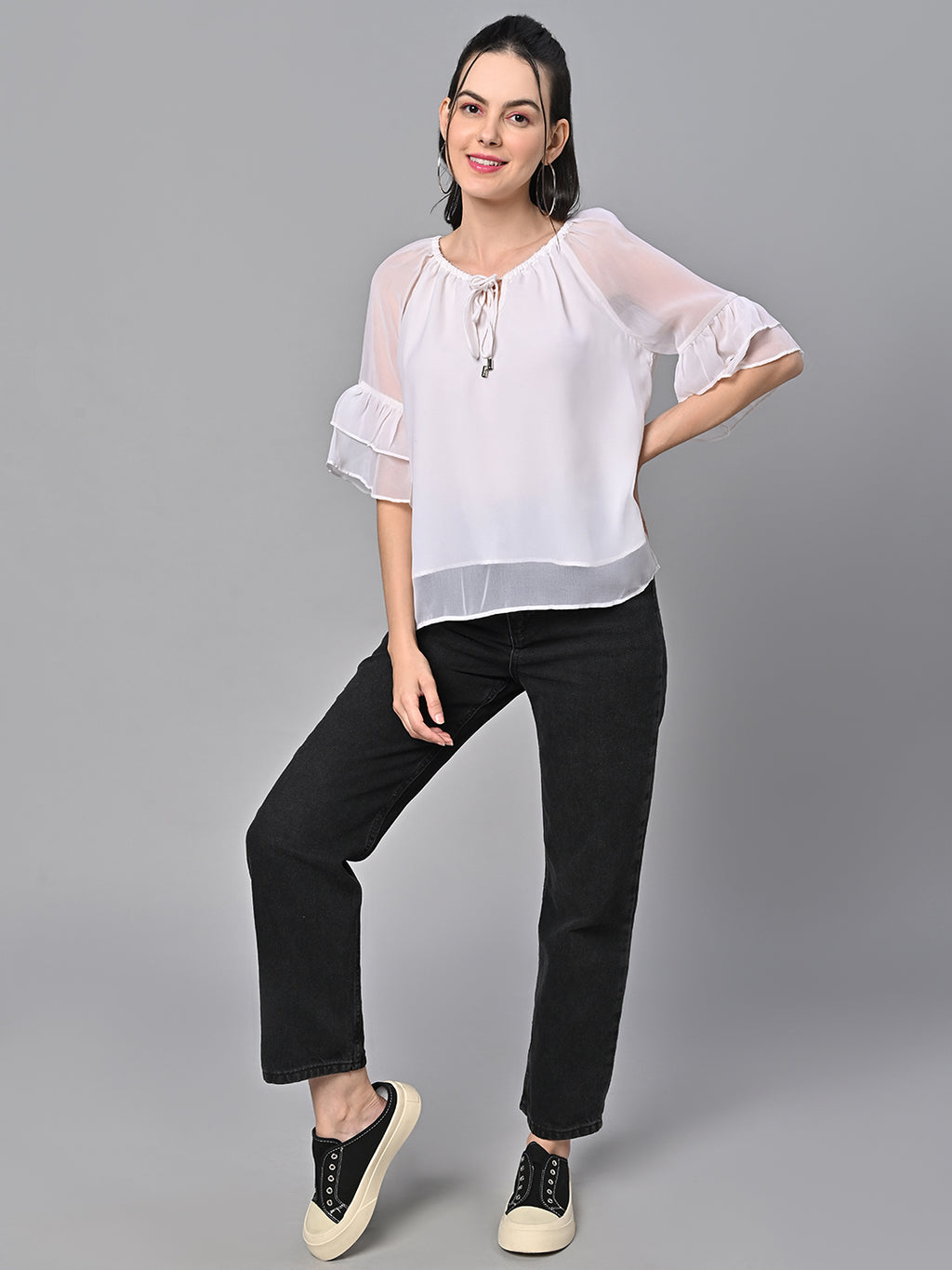 White Color Solid Top