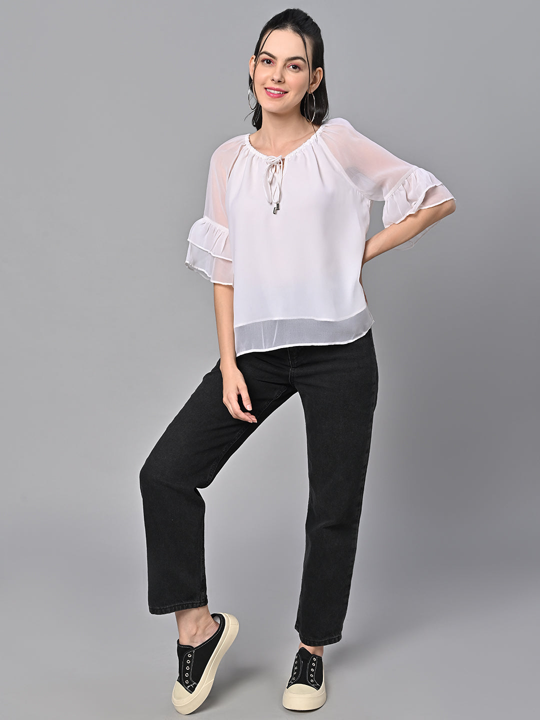 White Color Solid Top