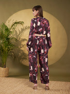 Wine Print Statement Co-Ord Set