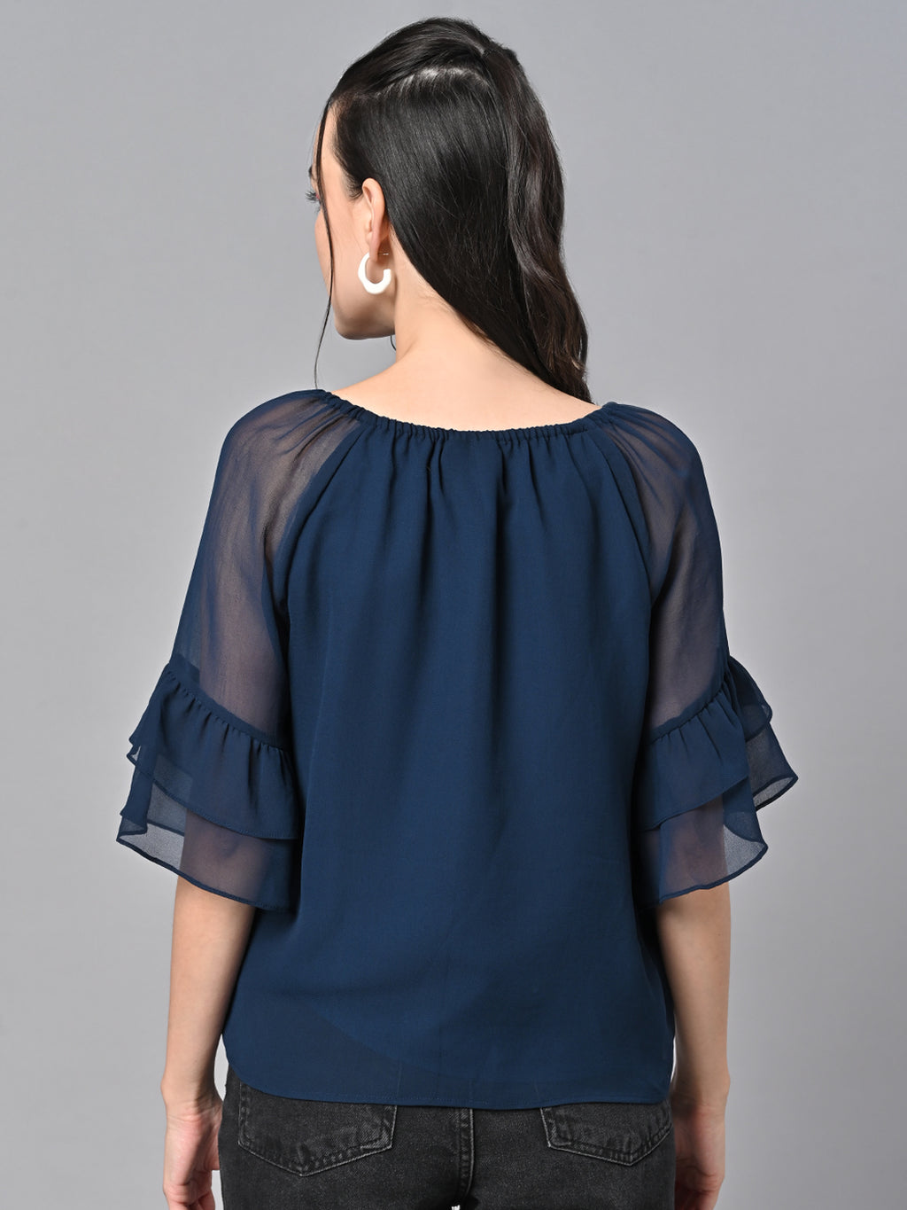 Blue Color Solid Top