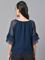 Blue Color Solid Top