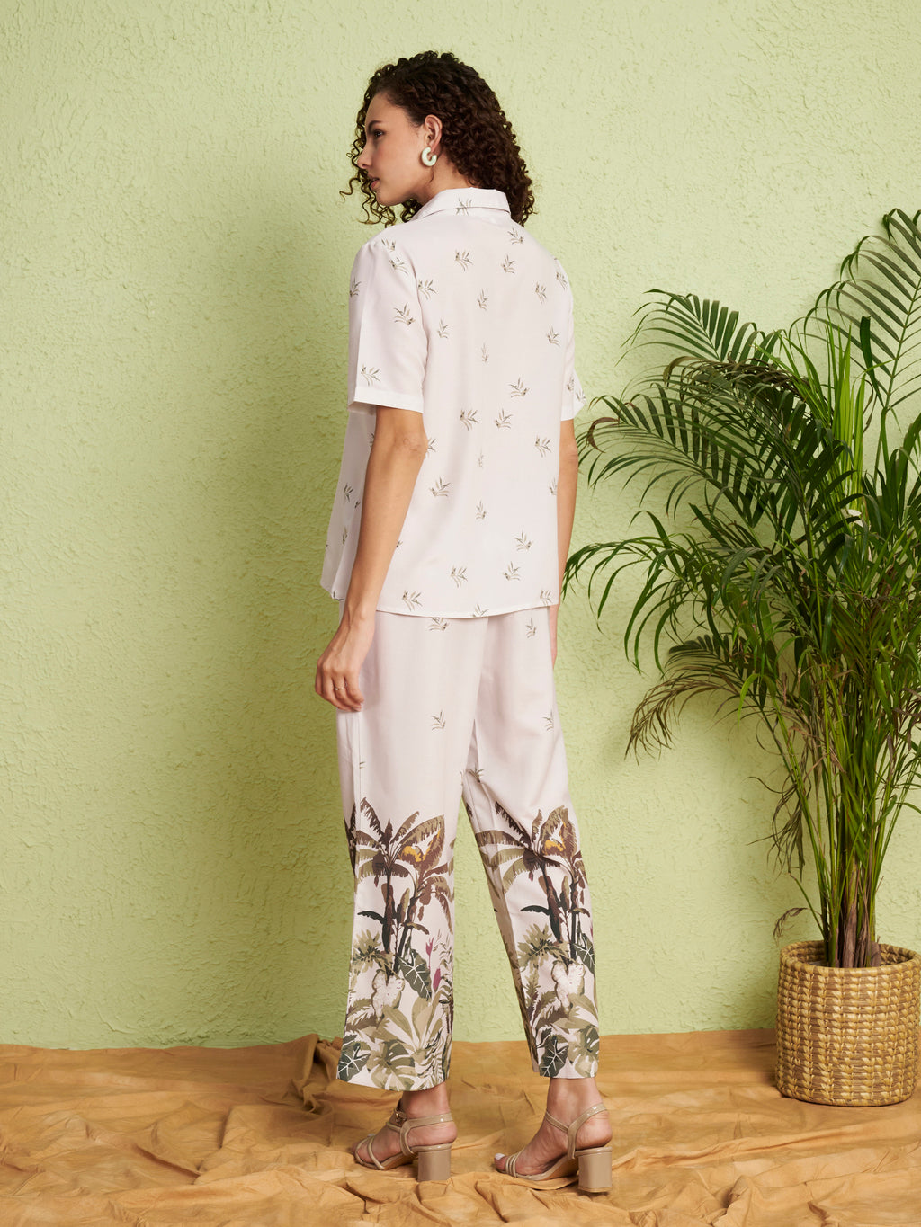 Women's Tropical Print Co-Ord Set