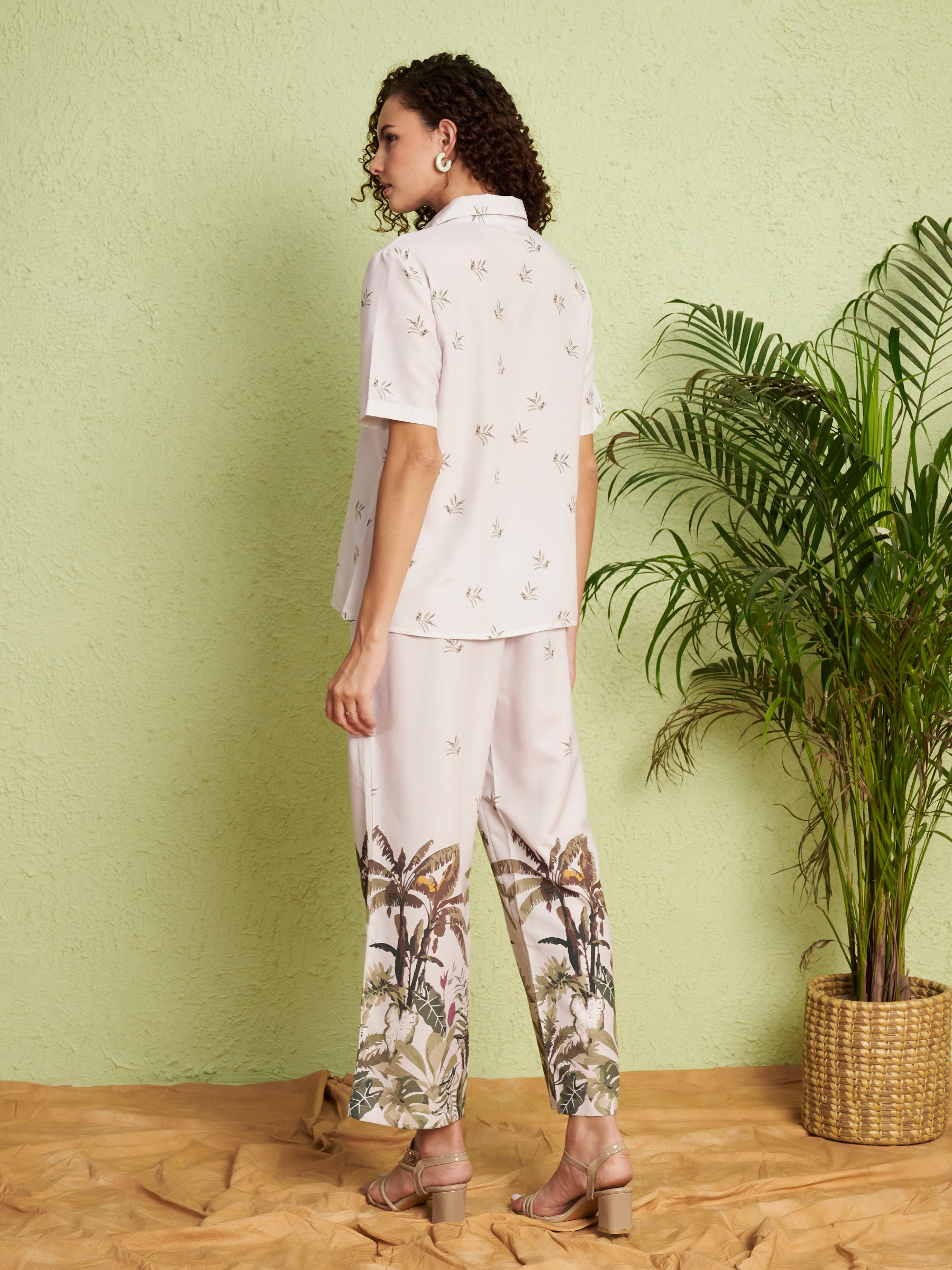 Women's Tropical Print Co-Ord Set