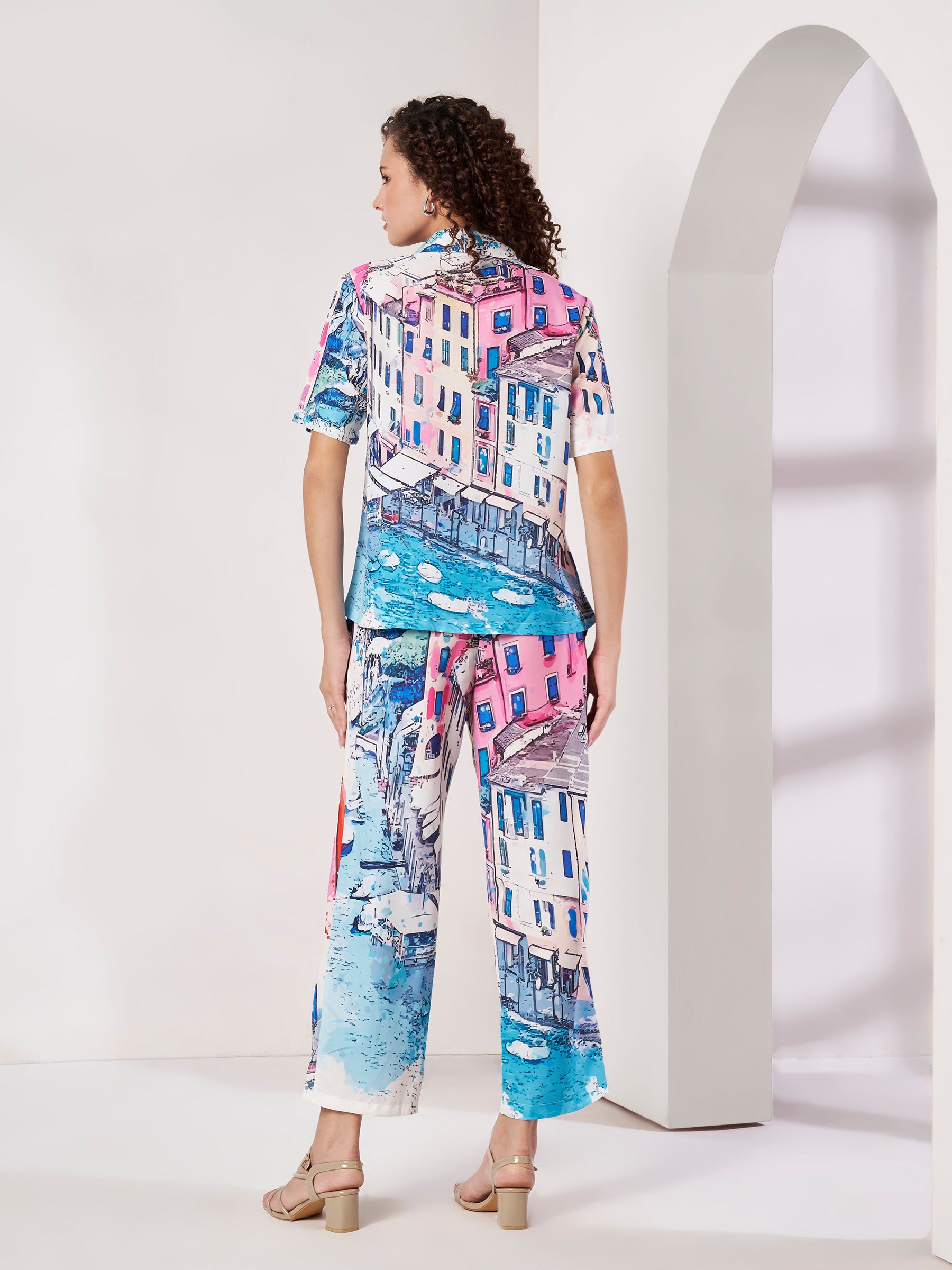 Women's Scenic Print Co-Ord Set