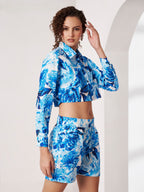 Women's Watercolor Floral Co-Ord Set