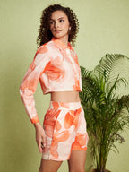 Women's Watercolor Floral Co-Ord Set