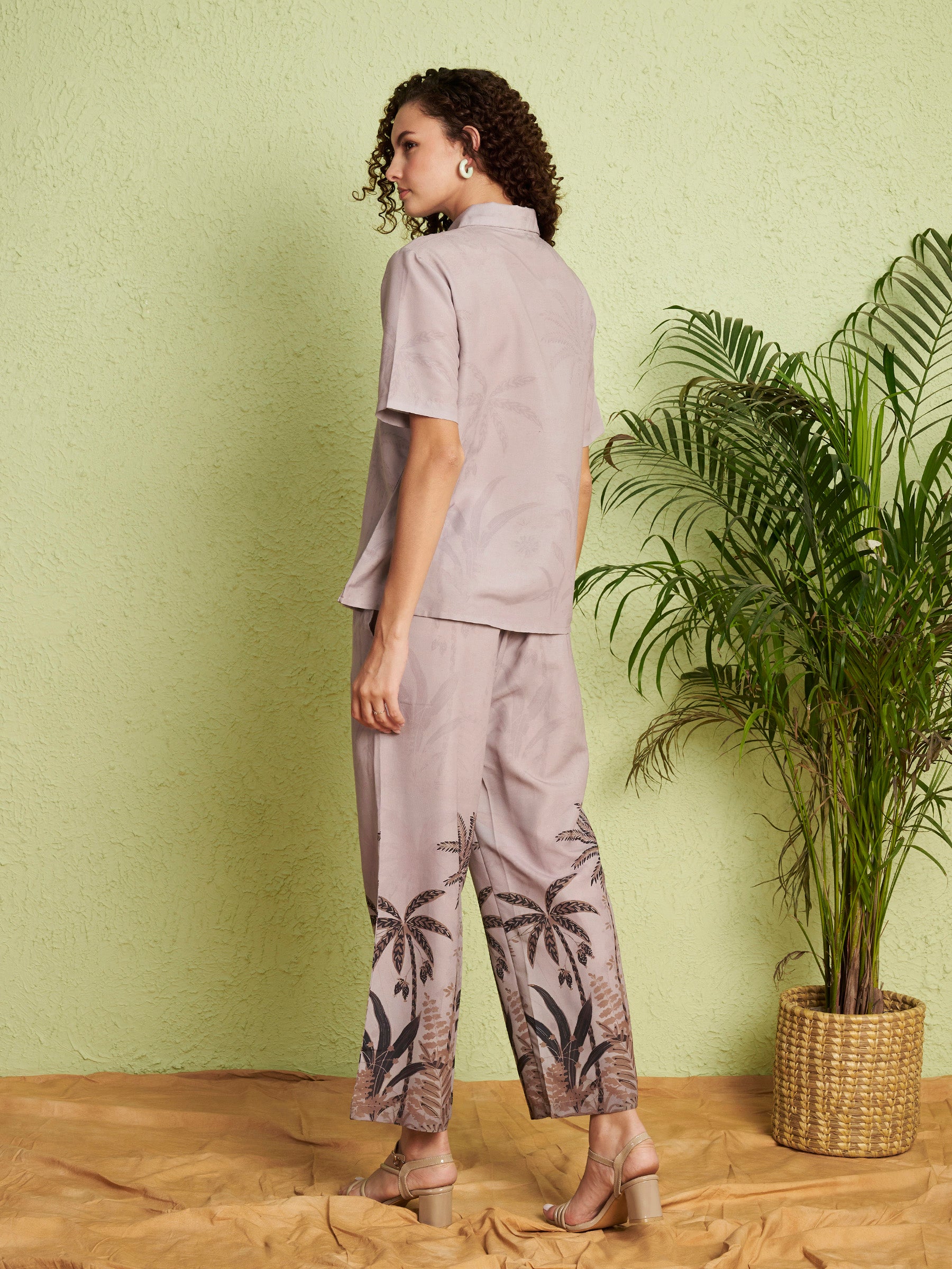 Women's Tropical Print Co-Ord Set