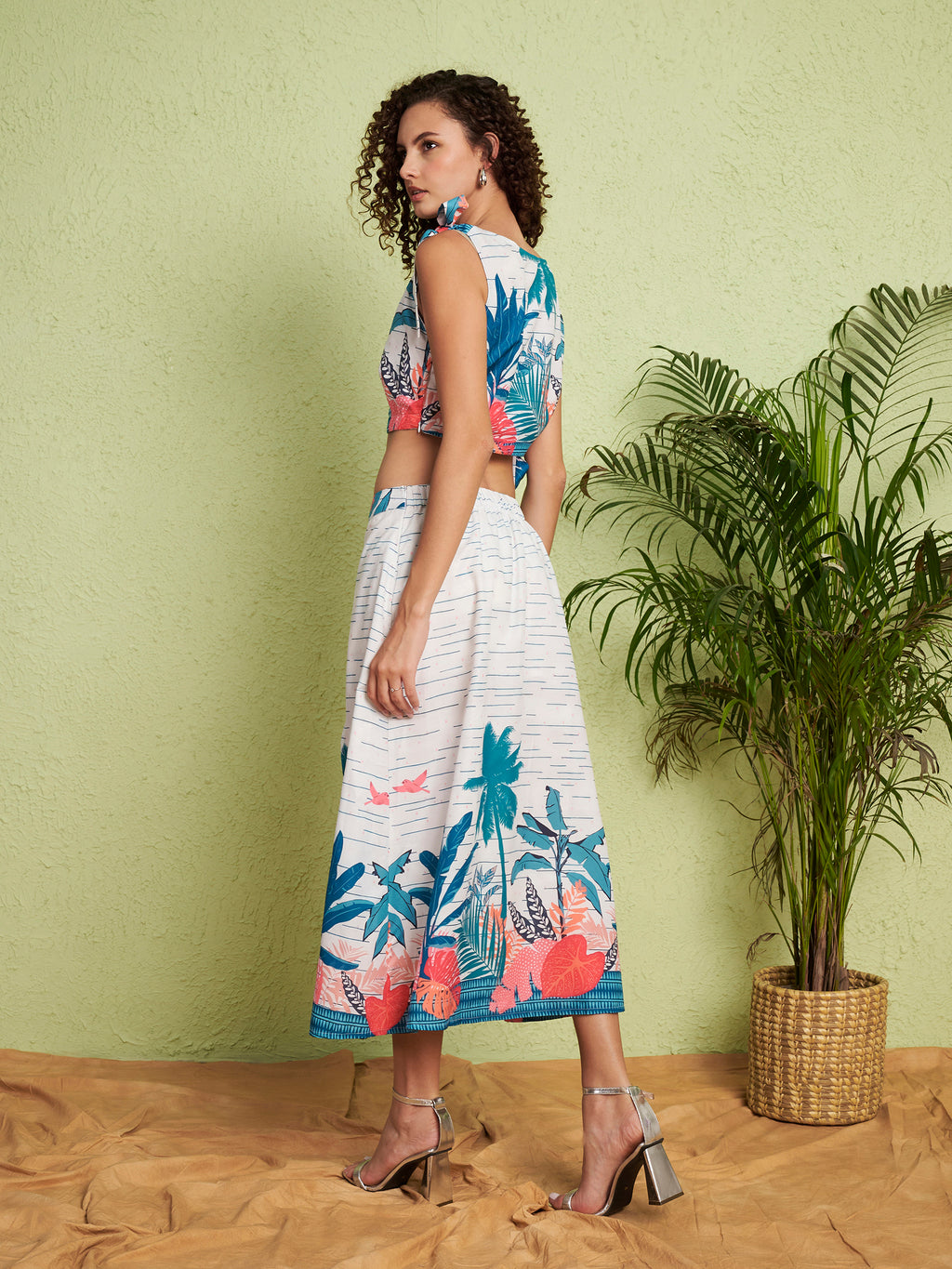 Women's Tropical Print Co-Ord Set