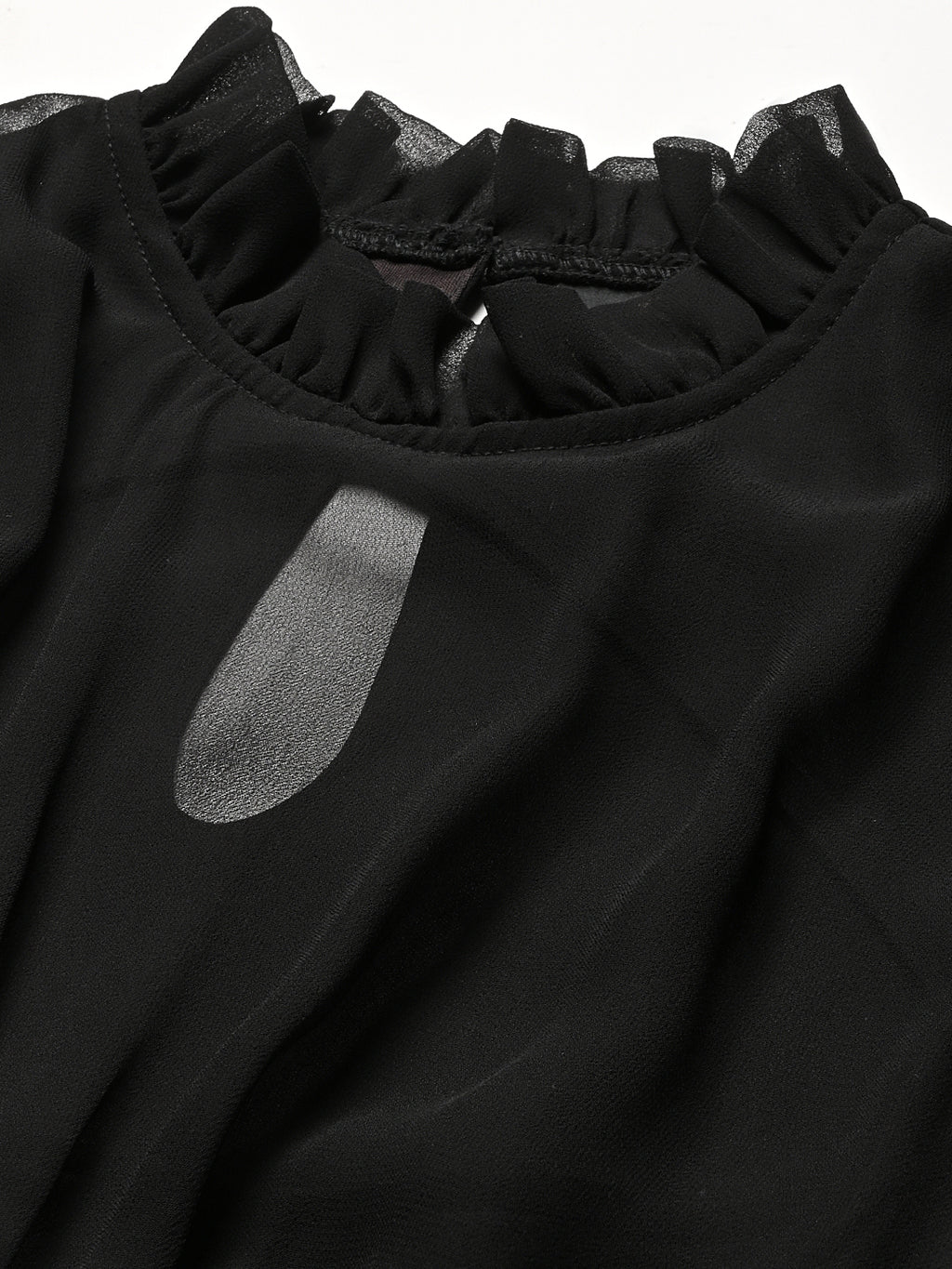 Black Solid  short Dress