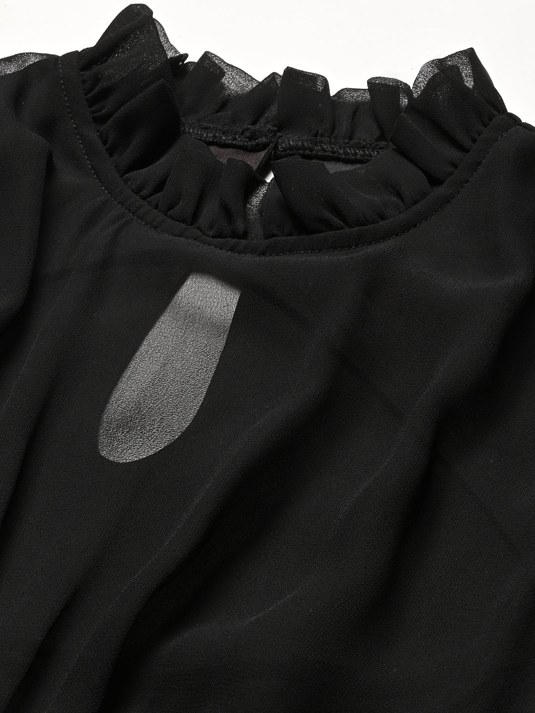 Black Solid  short Dress