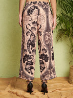 Women's Abstract Floral Print Co-Ord Set