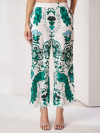 Women's Abstract Floral Print Co-Ord Set