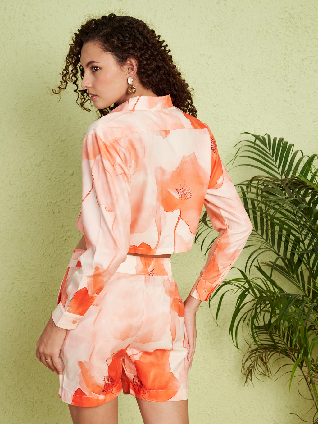 Women's Watercolor Floral Co-Ord Set