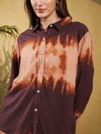 Brown Ombre Tie-Dye Co-Ord Set