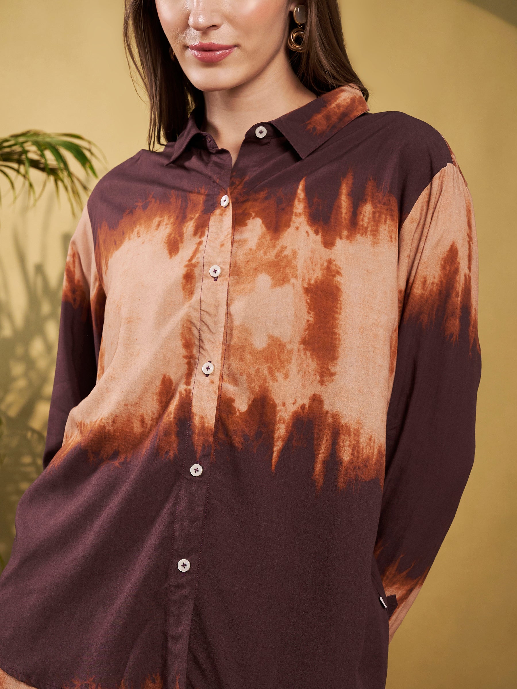 Brown Ombre Tie-Dye Co-Ord Set