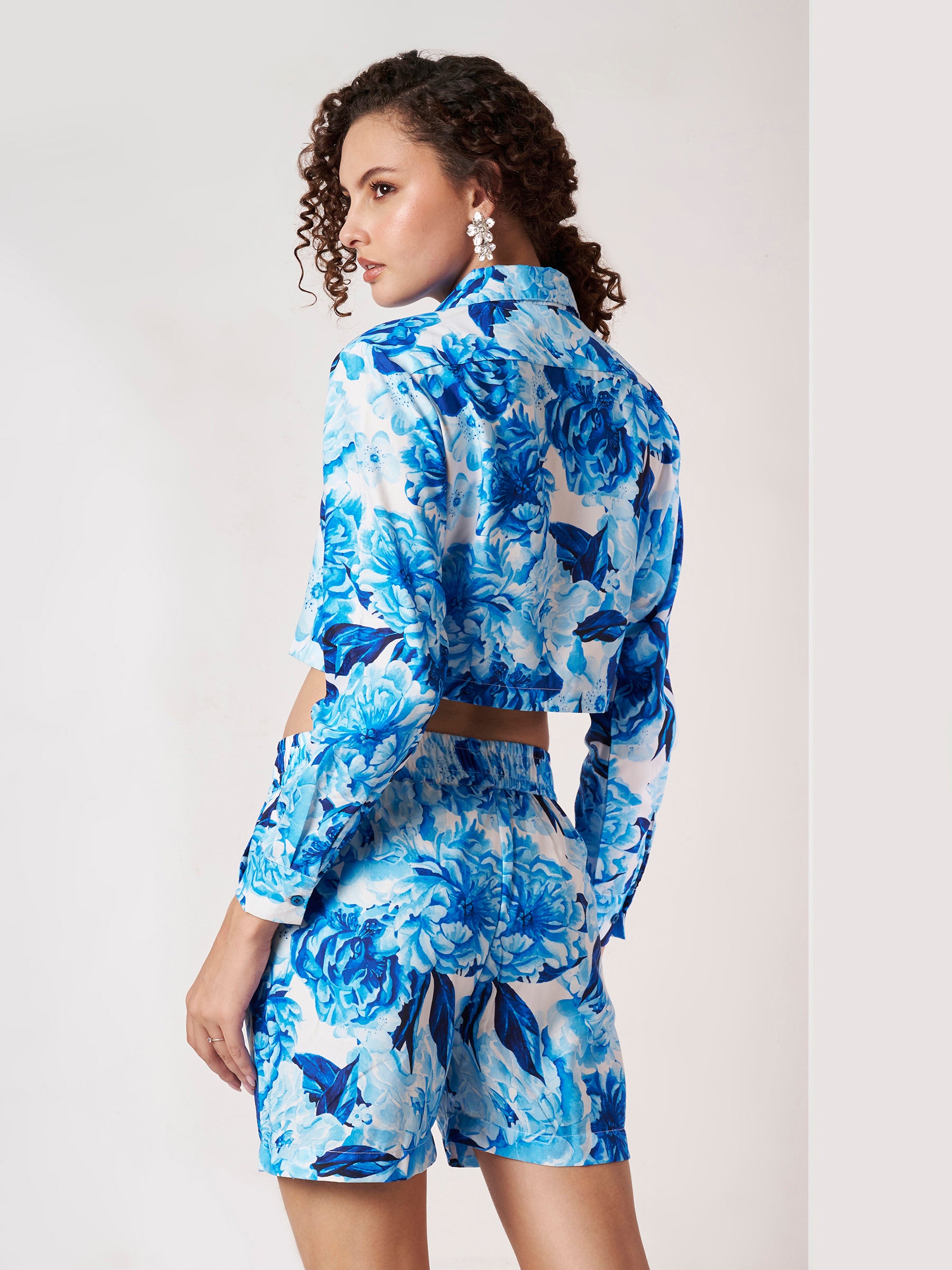 Women's Watercolor Floral Co-Ord Set