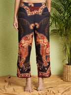 Women's Abstract Floral Print Co-Ord Set