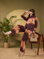 Brown Ombre Tie-Dye Co-Ord Set