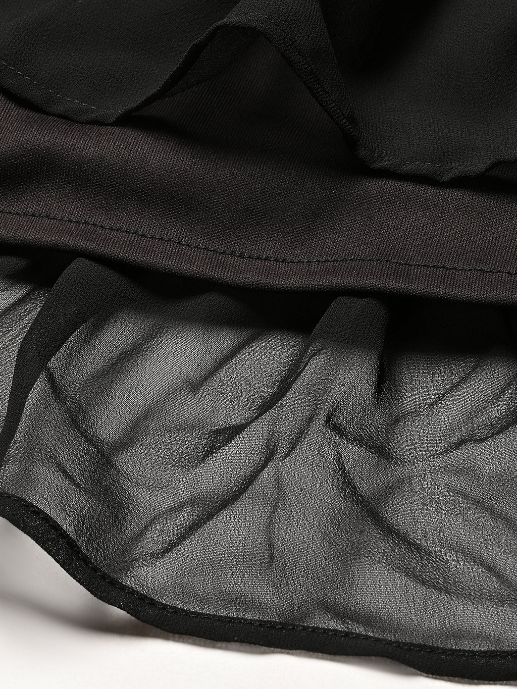 Black Solid  short Dress