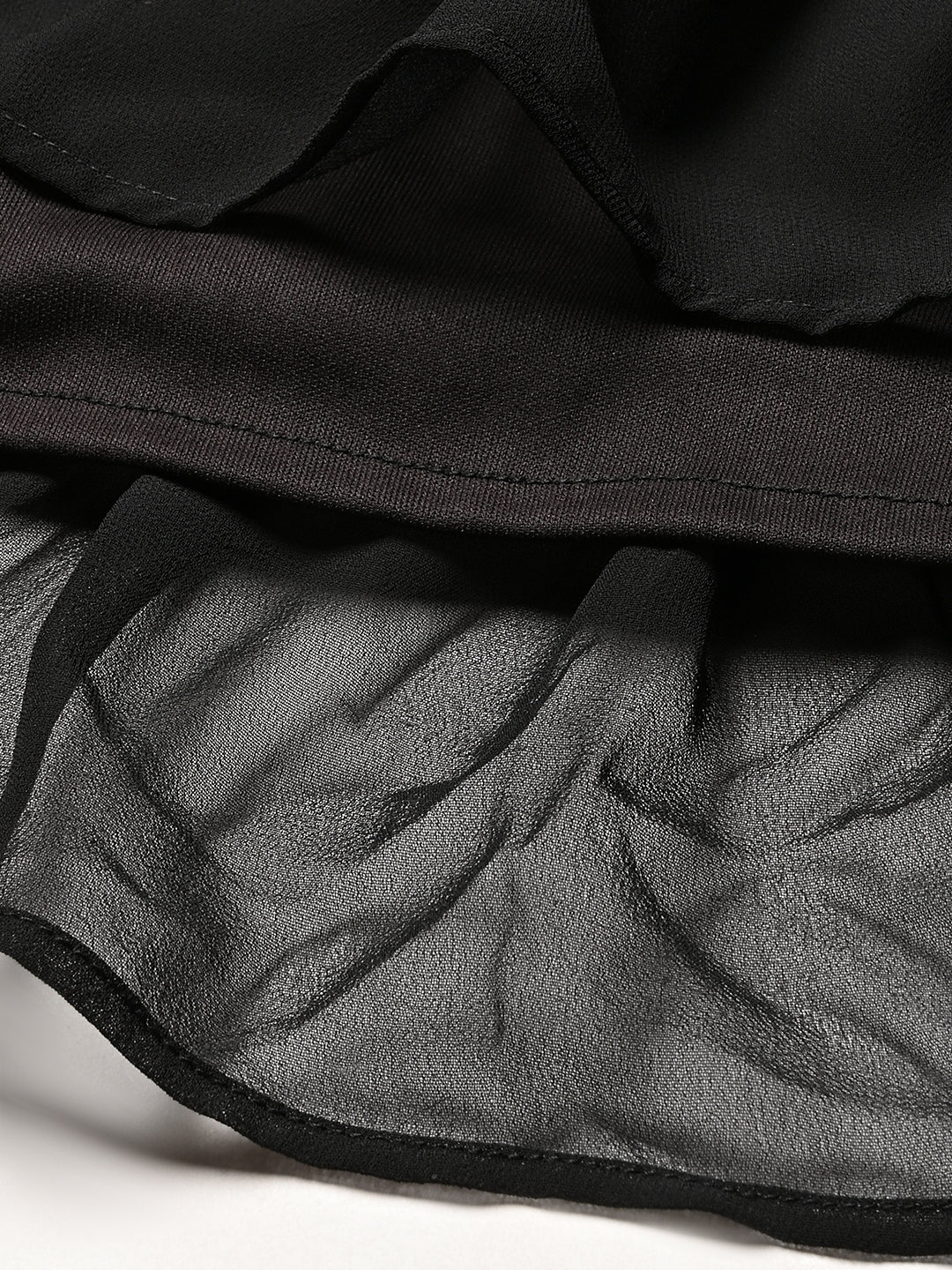 Black Solid  short Dress