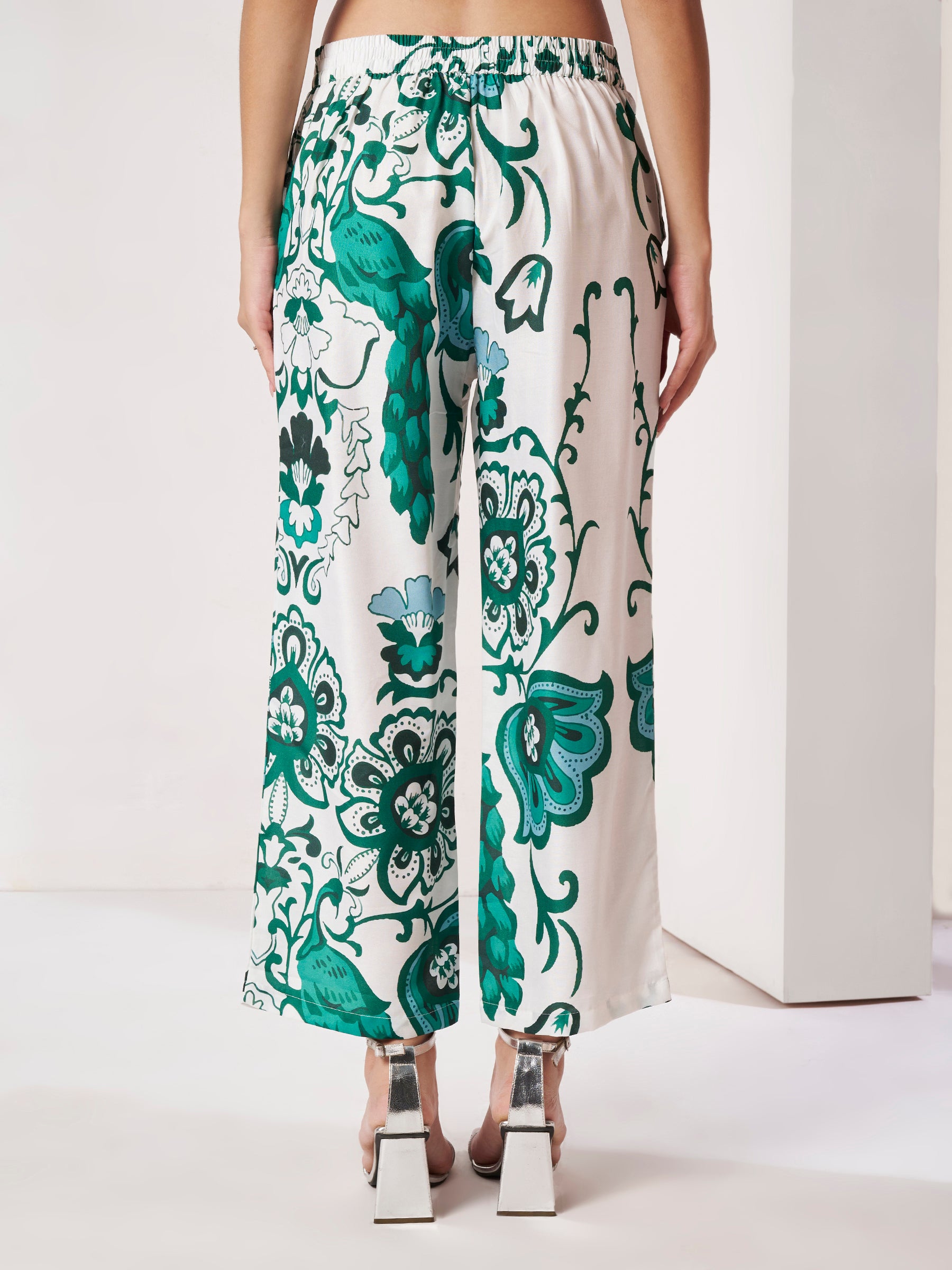 Women's Abstract Floral Print Co-Ord Set