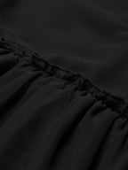 Black Georgette Solid Top