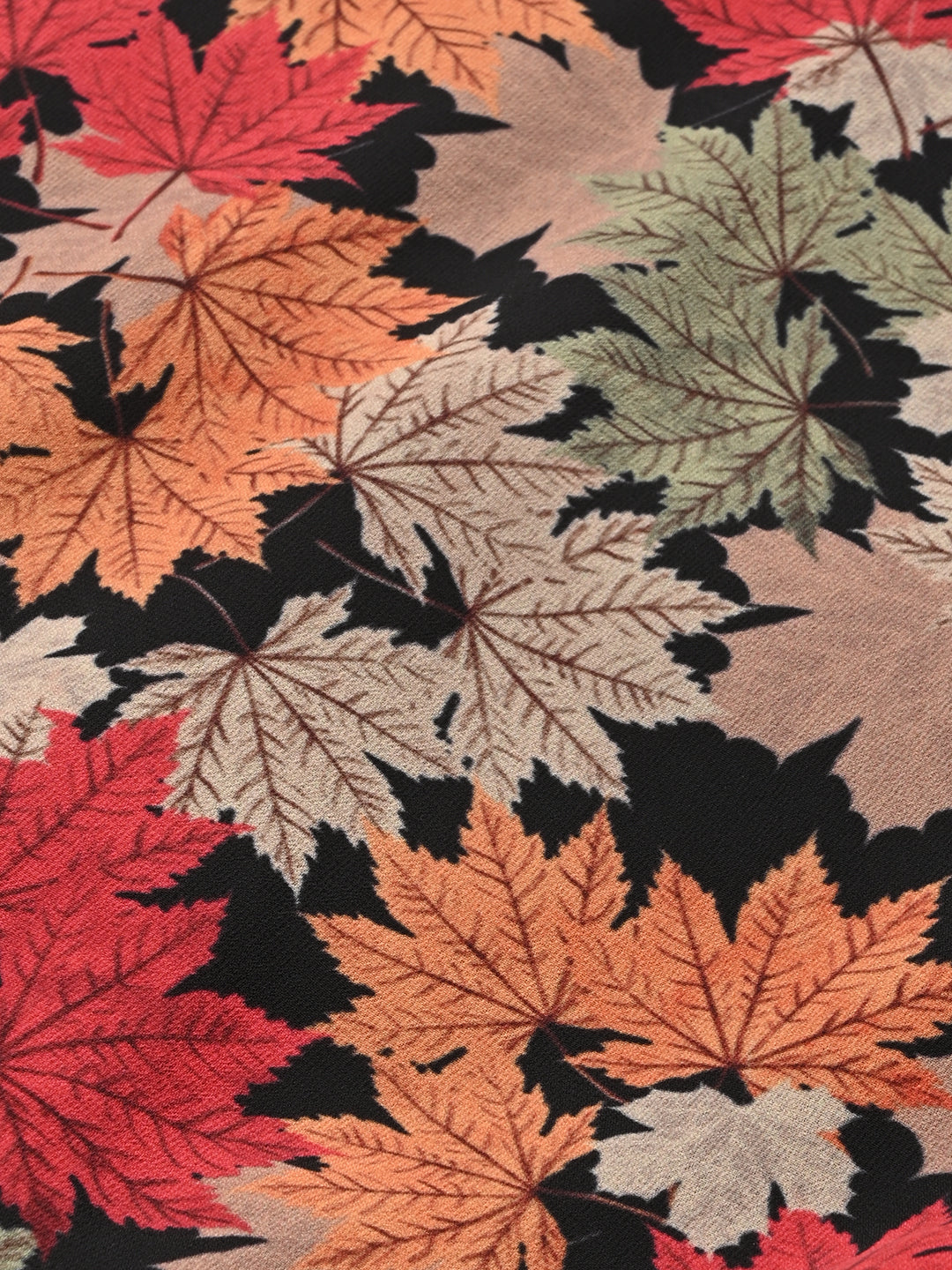 Orange Georgette Print Top