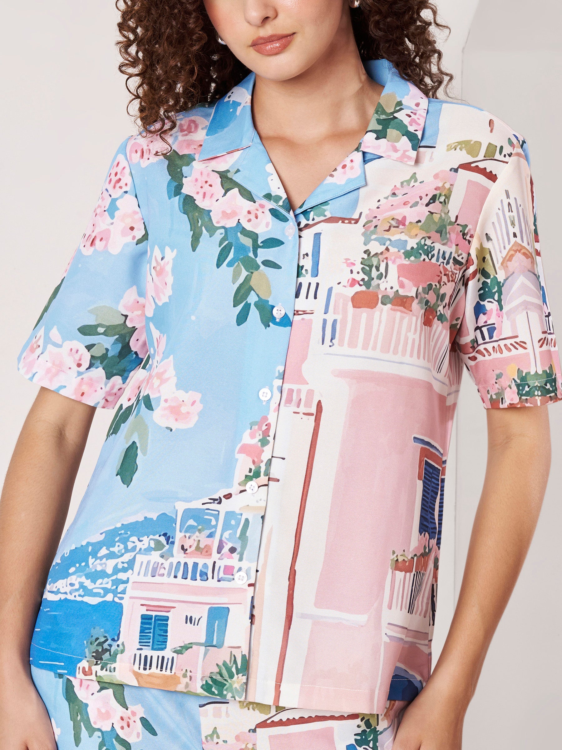 Women's Scenic Print Co-Ord Set