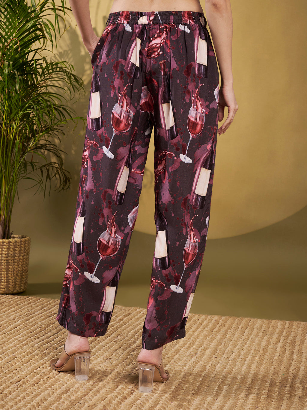 Wine Print Statement Co-Ord Set