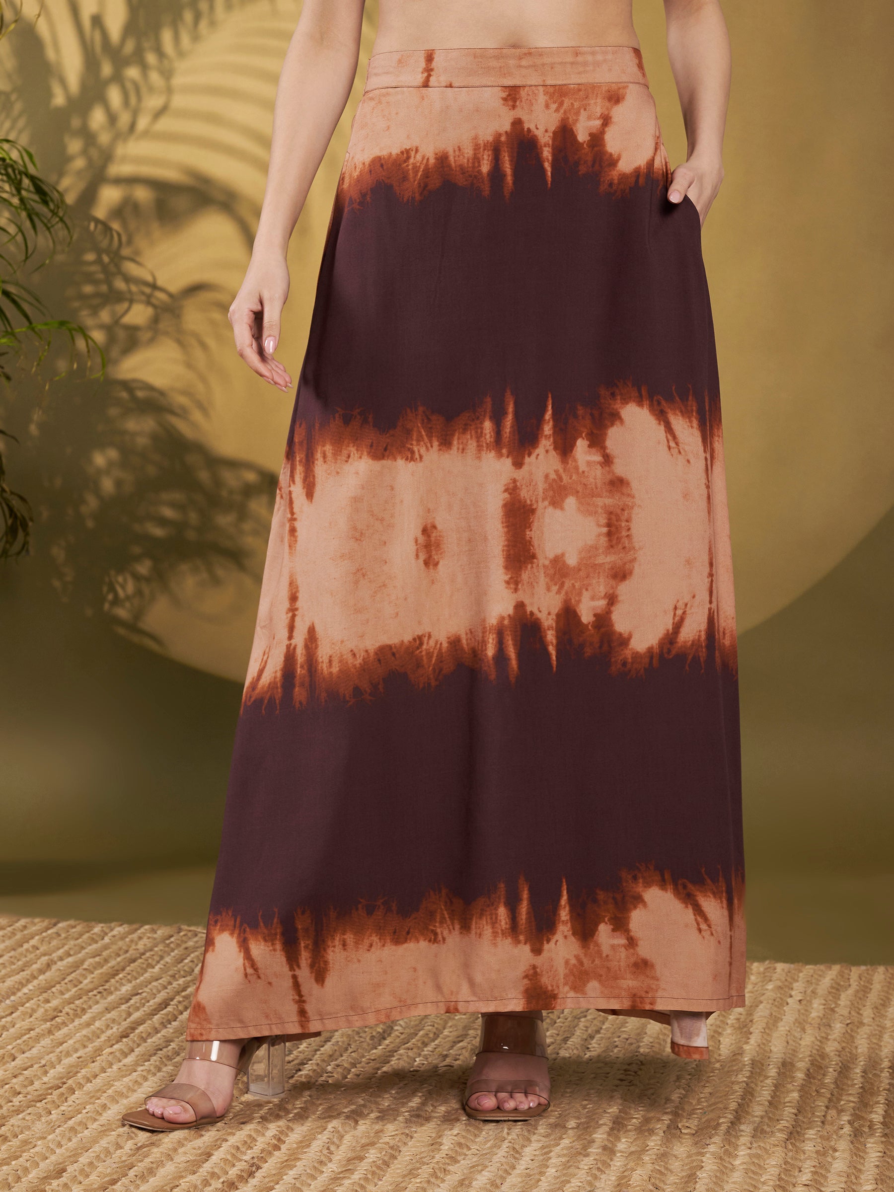 Mocha Tie-Dye Maxi Co-Ord Set