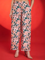 Blush Pink Tropical Printed Co-Ord Set