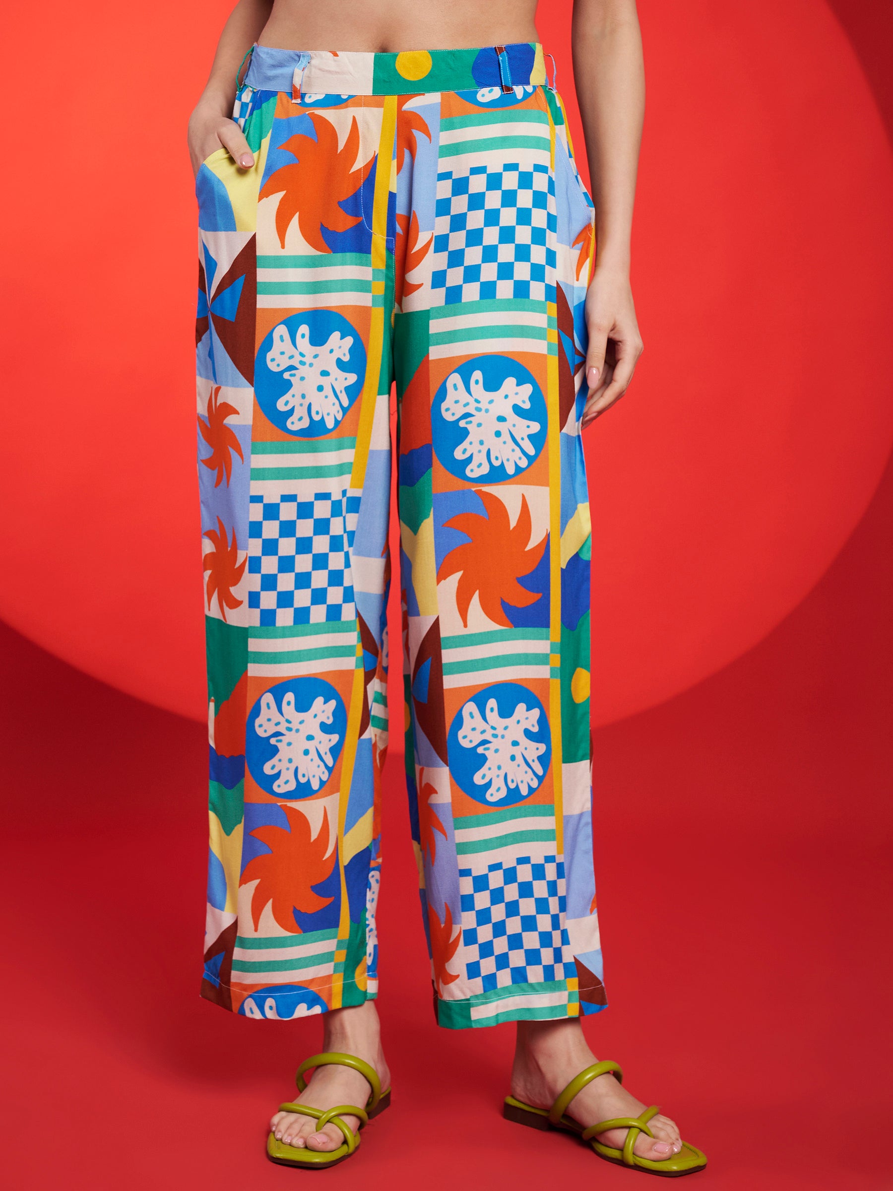 Multicolor Graphic Print Co-Ord Set