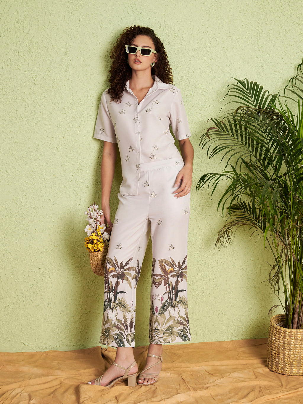 Women's Tropical Print Co-Ord Set