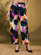 Multicolor Abstract Floral Co-Ord Set