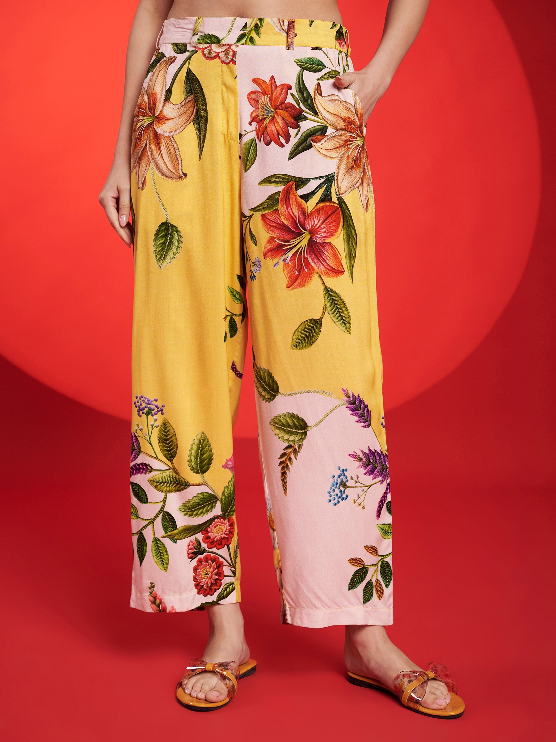 Yellow Floral Printed Co-Ord Set