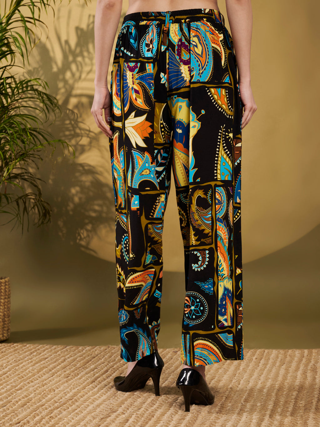 Black Bohemian Printed Co-Ord Set