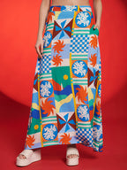 Multicolor Geometric Printed Co-Ord Set