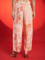 Peach Floral Kaftan Co-Ord Set