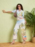 Women's Scenic Print Co-Ord Set