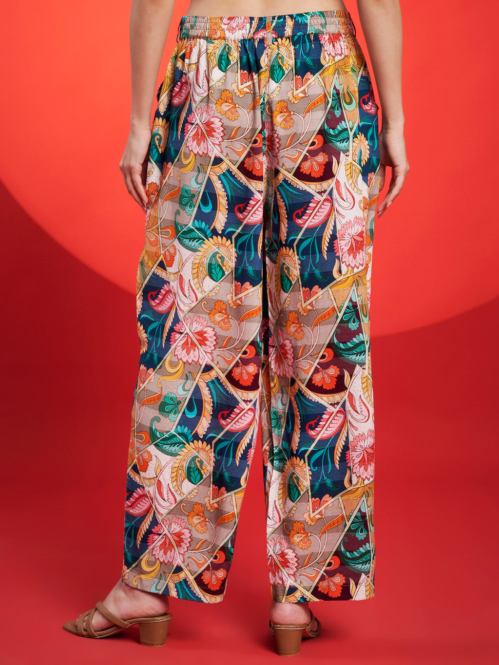 Multicolor Boho Kaftan Co-Ord Set