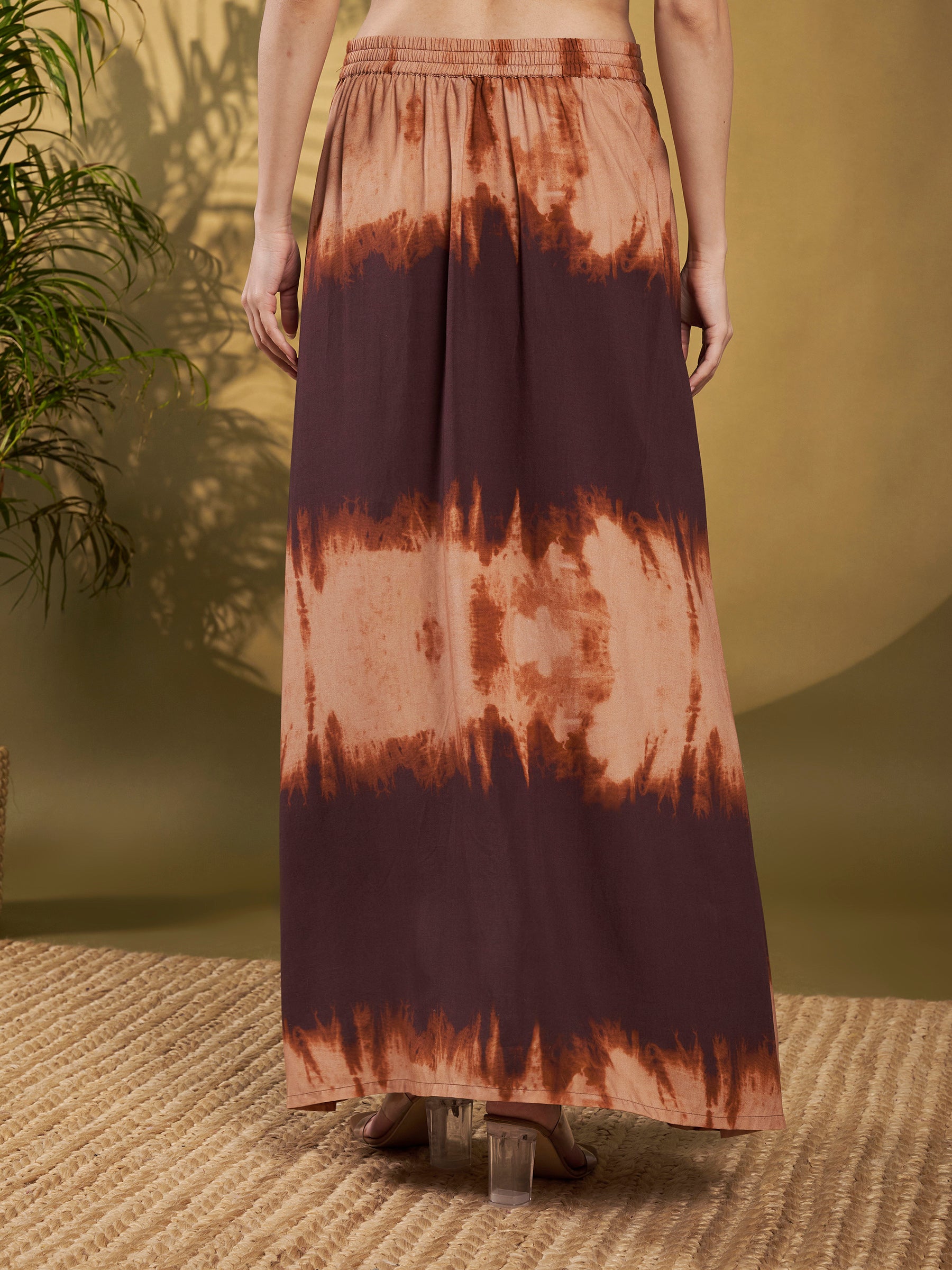 Mocha Tie-Dye Maxi Co-Ord Set
