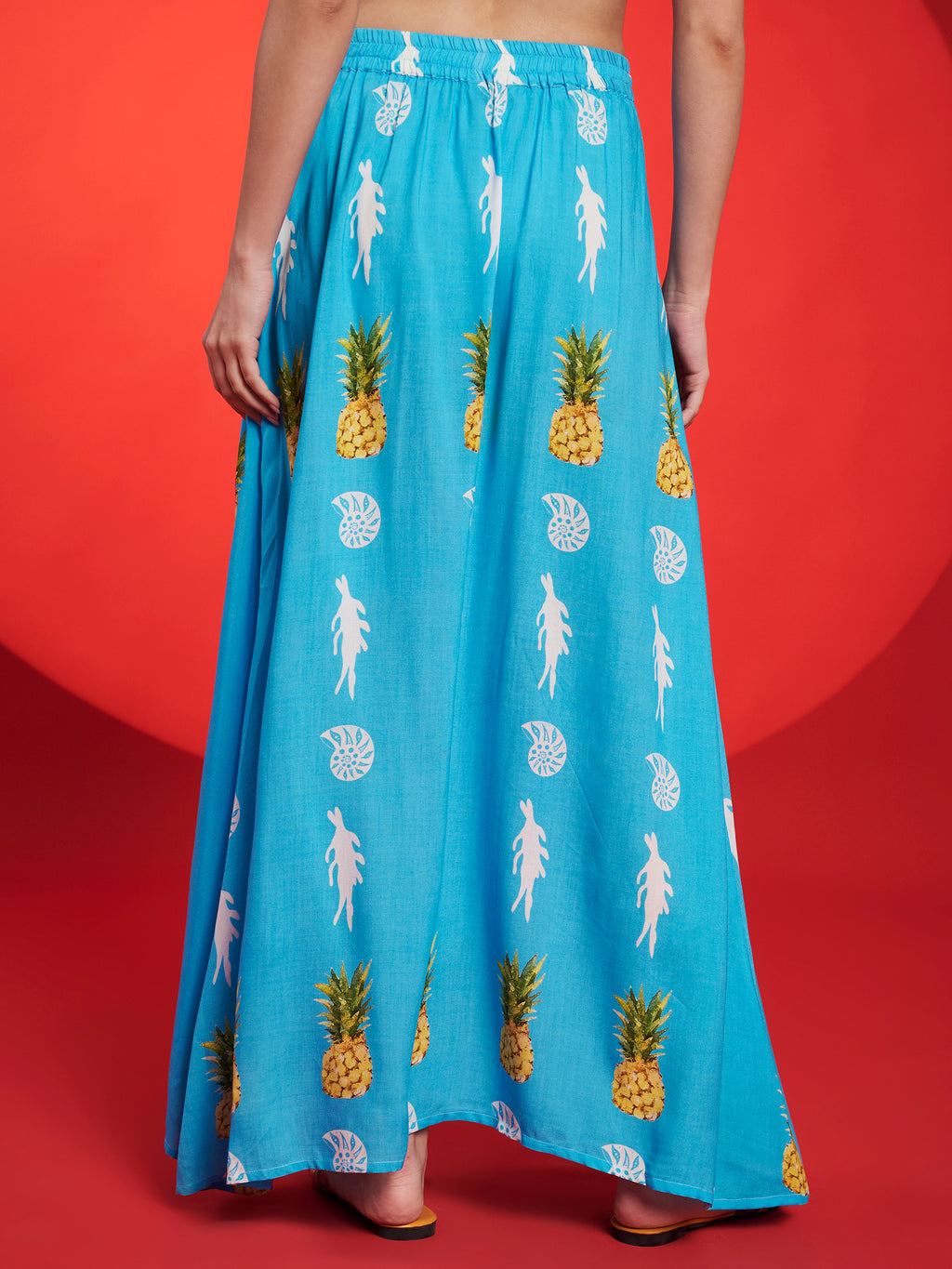 Turquoise Tropical Print Co-Ord Set