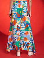 Multicolor Geometric Printed Co-Ord Set