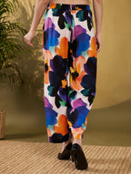 Multicolor Abstract Floral Co-Ord Set