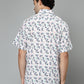 Valbone Men's Geometrical Printed Giza Cotton Casual Shirt