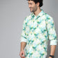 Valbone Men's Abstract Printed Giza Cotton Casual Shirt